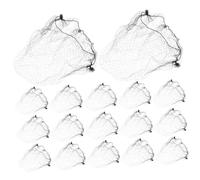 WRITWAA 100 Piezas redecilla invisible redes para moño Redes para el cabello para el moño red para el cabello para mujeres hombres redecillas para mujeres para hombres nylon Negro