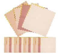 WRITWAA 100 Servilletas de Papel con Borde Ondulado y Estampado en Oro, Desechables para Fiesta, Boda, Baby Shower, Cumpleaños, Picnics y Bebidas