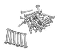 WRITWAA 100 Tornillos M4 para Muebles Tuerca Férula, Conectores para Unión de Paneles de Gabinete, Pernos de Conexión para Puertas de Madera, Herrajes Industriales para Ensamblaje