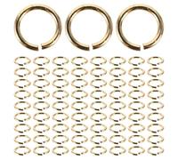 WRITWAA 100 Unidades Anillos Abiertos de Metal Dorado para Hacer Joyas DIY Diseño Elegante y Apertura Fácil, Conectores Convenientes para Collares y Pulseras Artesanales