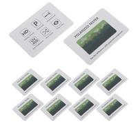 WRITWAA 100 Unidades Tarjeta y Calidad Óptica para Gafas de Sol Polarizada de Prueba con Diseño Especial para Verificar Función Polarizada Fácilmente