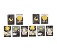 WRITWAA 10piezas Broches De Tarot De Pin De Decorativo Para Ropa Accesorios De Moda Para Mochilas Chaquetas y Sombreros Diseño Creativo y Único