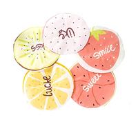 WRITWAA 10piezas Gorros De Ducha Impermeables De Eva Unidades Estampado De Frutas Sandía Pitaya Banda Elástica Diseño Divertido Para Adultos