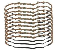 WRITWAA 10piezas Material De Diadema De Ratán Para Hacer Coronas Tocados Decorativos Para Manualidades De Adorno Cabello Combinable