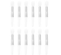 WRITWAA 12 Aplicadores de Bálsamo Labial de Silicona Blancos, Mini Pinceles para Labios, 12 Piezas Mango Cómodo, Portátiles para Maquillaje y Mascarilla Labial