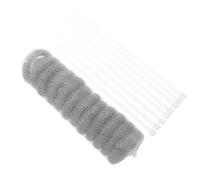 WRITWAA 12 Juegos Filtro de Acero Inoxidable para Manguera de Lavadora Atrapapelusas y Bridas, Adecuado para Fregadero y Cocina, Captura Pelusa y Algodón Eficazmente