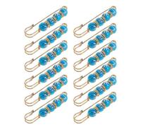 WRITWAA 12 Piezas Broche de Perlas con Piedras Brillantes, Aleación | Ajuste Seguro y Fijación de Ropa, para Sombreros y Camisas, Uso Profesional o Casual, 7,5 Cm