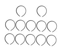 WRITWAA 12 Piezas Diadema De Plástico Lisa Sin Dientes De Plástico Para Mujer Para Cinta Pelo Cinta De Pelo Cabeza