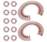 WRITWAA 12 Piezas Herramienta Invisible para de Cabello la Parte Posterior Cabeza Peine de Círculo Elástico para Mujeres para Tipo de Peinados