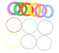 WRITWAA 120 Piezas Pulsera De Diadema De Gelatina Pulseras De Neón Brillante s De Gelatina De Neón Fiesta Delirio De a Accesorio Gel De Sílice