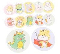 WRITWAA 120piezas Curita De Dibujos Animados Redonda Vendajes Adhesivos Para Heridas Parches Protectores Portátiles Cuidado De Heridas