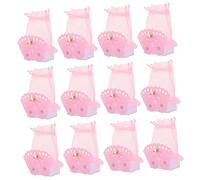 WRITWAA 12piezas Bolsas De Dulces Para Bodas De Tela No Tejida Bonitas y Únicas Para