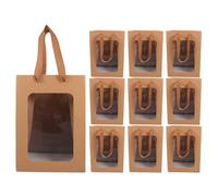 WRITWAA 12piezas Bolsas Para Empacar Portátiles Con Ventana Transparente Para Ver Tus Artículos