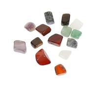 WRITWAA 14piezas Piedra De De Cristal Piedra Energética Portátil Natural De Chakra Decorativa Para Yoga y Mindfulness Casa o Sala De Estar