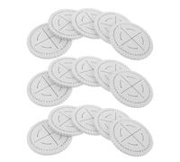 WRITWAA 15 Piezas Disco Trenzador Redondo Kumihimo 15x15 Cm 48 Ranuras, para DIY Pulseras, Suministros de Artesanía Kumihimo, Rueda Portátil para Hacer Pulseras Hilo y Cuentas