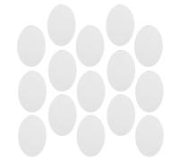 WRITWAA 15 Piezas Espejo Ovalado Alta Nitidez de Vidrio, para Manualidades, | Pieza Ligera y Portátil, Uso en Centros de Mesa y Proyectos Diy, Superficie Transparente