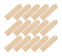 WRITWAA 15 Piezas Marcapáginas de Madera sin Terminar, Ligero y Rectangular, con Agujero Preperforado para Manualidades, Adecuado para Scrapbook y Caligrafía, Estilo Rústico Minimalista