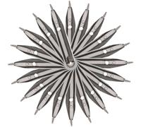 WRITWAA 15 Puntas de Pluma Estilográfica de Iridio en Metal para Caligrafía, Fácil de Usar Producción Uniforme de Tinta, Adecuado para Estudiantes y Adultos