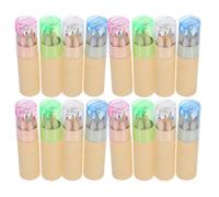 WRITWAA 16 Juegos Mini Lápices de Colores para Dibujar con Sacapuntas Incorporado en Tubo, Set Vibrante de Madera y Cera, Portátil para Uso en Casa y Escenarios Creativos
