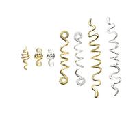 WRITWAA 16 Piezas Accesorios Cabello Rastas Africanas de Cuentas Espiral Cabello Joyas para Rastas Clip para Cuentas Espiral la Sala de Estar