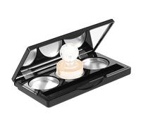 WRITWAA 1Juego Paleta De Maquillaje Vacía Con Espejo De Cosméticos Portátil Para Ojos y Correctores Incluye Bandejas y Pegatinas Paral Maquillaje