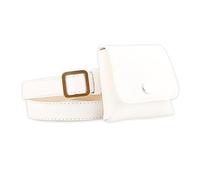 WRITWAA 1pieza Bandolera De Cuero Retro para Mujer Mochila Multifunional De Pecho y Cintura para Claves y Móviles Color Blanco