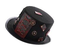 WRITWAA 1pieza Sombrero Punk Steampunk Decorativo Para Fiesta De Halloween Accesorio De Cosplay Unisex Headdress Gótico De Moda