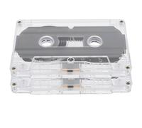 WRITWAA 2 Cintas de Casete de Audio Vírgenes para Grabación de 30 Minutos Tamaño y Carcasa de Plástico Estilo Retro y Vintage