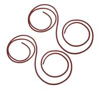 WRITWAA 2 Correas de Cuero Gruesas Rojas para Máquina de Coser Doméstica Correa de Repuesto para Pedal Vintage Accesorio Flexible y Resistente para Recambio de Máquina de Coser bajo