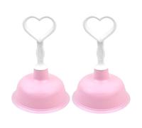 WRITWAA 2 desatascadores para fregadero de cocina: potente herramienta desatascadora con mango en forma de corazón - Eliminación de obstrucciones en fregaderos de cocina, desatascador de cabello y