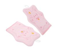 WRITWAA 2 Guantes Exfoliantes Corporales Guantes De Baño Manoplas Para Exfoliar La Piel Manoplas Para Lavar El Cuerpo Viscosa Rosa