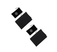 WRITWAA 2 Juegos Set de mantel para el tarot cartas de tarot Mantel de pentáculo de cartas del bolsa de cubiertas bolsa de cordón de almacenamiento paño Negro