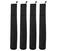 WRITWAA 2 Pares Cubierta de Limpiaparabrisas para Coche, Poliéster Negro | Instalación Rápida sin Herramientas, bajo Elástico, para Aparcar y Guardar Escobillas de Coche y Rv