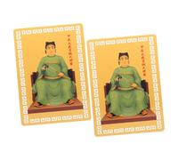 WRITWAA 2 Piezas Amuleto Carta Tai Tradicional Tarjeta de Amuleto Delicada para Bendición para Billetera Tarjetas