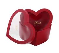 WRITWAA 2 Piezas Cajas de Rojo con Tapa Set de Cajas de para Madre y San Valentín para Almacenamiento de Maquillaje y Presentación de Diseño Creativo y Personalizable