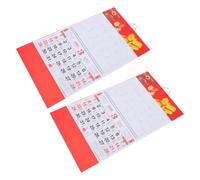 WRITWAA 2 Piezas Calendario de Pared Decorativo del Año del Caballo 2026 con Impresión en Papel de Alta Definición para Planificación Anual en Oficina y Decoración de Año