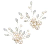WRITWAA 2 Piezas Clips Calzado Novia con Perlas y Cristales Adornos Desmontables para Tacones de Boda y Fiesta Accesorios Elegantes para Zapatos de Novia y Damas de Honor