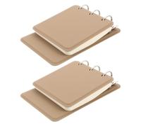 WRITWAA 2 Piezas Cuaderno Portátil de Anillas Metálicas Hojas Interiores Lisas, Tamaño Compacto 14x9.7x3 Cm, Adecuado para Planificación Diaria y Viajes