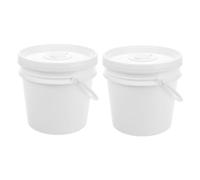 WRITWAA 2 Piezas cubo de húmedas Porta bebé Organizador de cubos de almacenamiento con tapas recipiente para de baldes el plastico
