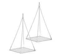 WRITWAA 2 Piezas Estante de Secado y Circulación Óptima de Aire para Hierbas y Flores de Acero Inoxidable Plegable Superficie Lisa para Jardín y Cocina