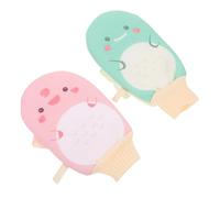 WRITWAA 2 piezas Guantes Exfoliantes Dobles para Ducha Suaves y Seguros para Cuerpo Limpiadores de Seca y Muerta para Mujeres y Familiar