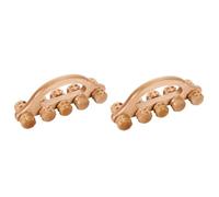 WRITWAA 2 Piezas Herramienta De Masaje De Rodillos Portátil Circulación Músculo Pelota Rodillo De Dedo Masajeador De Rodillos Manual Puntiagudo Rodillo De De Madera