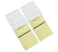 WRITWAA 2 Piezas Libro de Pedidos para Cafés y Retail con 2 Partes en Papel Blanco y Cartón, Experiencia de Escritura Clara y Gestión de Órdenes