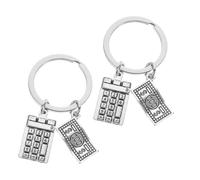 WRITWAA 2 Piezas Llavero Calculadora Dije de Calculadora Llavero de Asesor Financiero para Obsequio de Graduación Accesorio de Graduación para Auditor