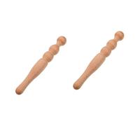 WRITWAA 2 Piezas Palo de tendón rodillo de masaje masajeadores Multifunción espalda hidro de pies cervical palo de de madera varilla de Light Brown