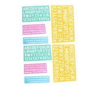 WRITWAA 2 Piezas Plantillas De Letras y Números Juego De Plantillas del Alfabeto para Manualidades Dibujo y Pintura para Aprender