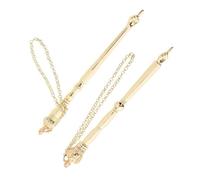 WRITWAA 2 Piezas Puntero de Lectura Sinagoga de Aleación de Zinc Dorado, Herramienta Elegante para Marcar y Guiar la Lectura Torá, Obsequio de Mitzvá Adecuado para Festividades Judías