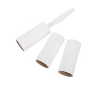 WRITWAA 2 Piezas Rodillo Quitapelusas Adhesivo Blanco Portátil para Ropa y Asientos de Coche Papel Adhesivo de Repuesto de Pp y Papel para Eliminar Pelusas y Pelitos