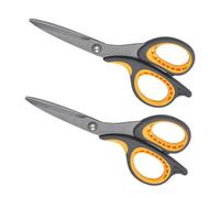 WRITWAA 2 piezas Tijeras de Oficina y Manualidades Antiadherentes de Acero Inoxidable Ligeras y Portátiles para Uso Escolar y Doméstico para Cortar Papel y Proyectos DIY