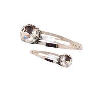 WRITWAA 2 Piezas Tlipa de pelo de diamante poli chicas pasadores a presión para mujer tu decorativo pinzas decorativas para el cabello accesorios para el cabello pasadores de pelo